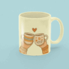 Cozy Love Mug – Cute Hand-Illustrated Couple Cups Design
