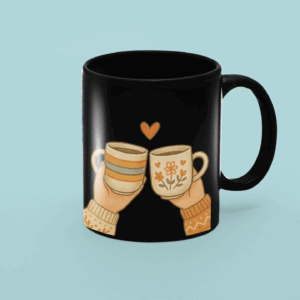 Cozy Love Mug – Cute Hand-Illustrated Couple Cups Design