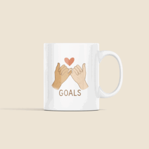 "Goals" Pinky Promise Couple Mug