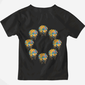 Kids’ Floral Umbrella Watercolor T-Shirt