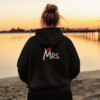 Mrs. Graphic Hoodie – Black With Red Bow Accent