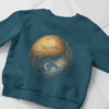 Sun & Moon Yin Yang Kids’ Sweatshirt – Celestial Day & Night Design