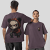 Edgy Hooded Panda Warrior Graphic T-Shirt