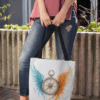 Compass Wings Artistic Tote Bag