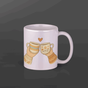 Cozy Love Mug – Cute Hand-Illustrated Couple Cups Design