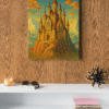 Majestic Fantasy Castle Wall Art – Framed Poster | Premium Fantasy Landscape Home Decor