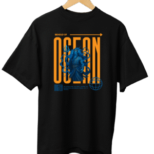 T-Shirt with Ocean Graphic Design | Premium Comfort Cotton | Casual Unisex Wear