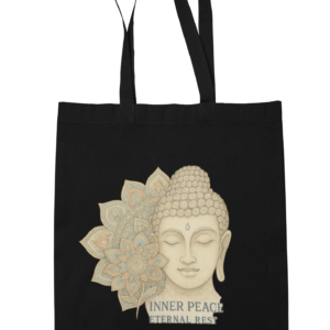 Art of Shravika Tote-Bag with Buddha Design | Eco-friendly Cotton Construction | Perfect for Daily Use & Spiritual