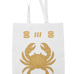 Tote-Bag with Crab Design | Eco-Friendly Cotton | Perfect for Daily Use & Shopping