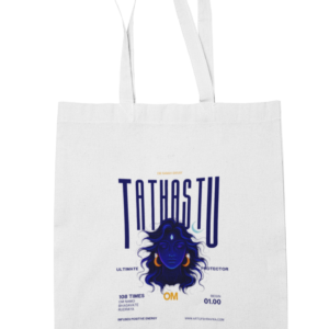 Tote-Bag with Tathastu Design | Durable Cotton Blend | Eco-Friendly Shopping & Daily Use