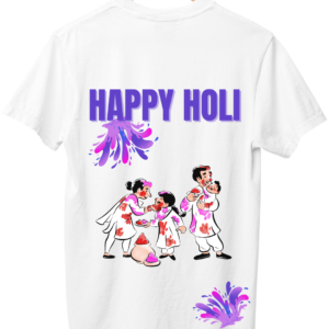 Art of Shravika T-Shirt Holi Design | Premium Comfort| Festival Wear & Collector's Item