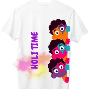 Art of Shravika T-Shirt Holi Design | Premium Comfort| Festival Wear & Collector's Item