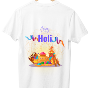 Art of Shravika T-Shirt Holi Design | Premium Comfort| Festival Wear & Collector's Item