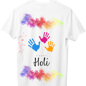 Art of Shravika T-Shirt Holi Design | Premium Comfort| Festival Wear & Collector's Item