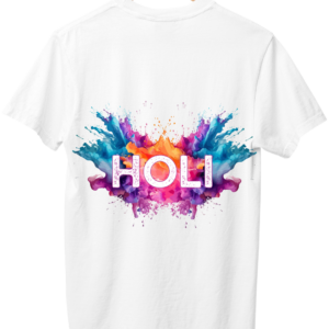 Art of Shravika T-Shirt Holi Design | Premium Comfort| Festival Wear & Collector's Item