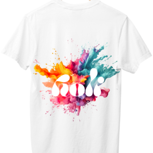 Art of Shravika T-Shirt Holi Design | Premium Comfort| Festival Wear & Collector's Item