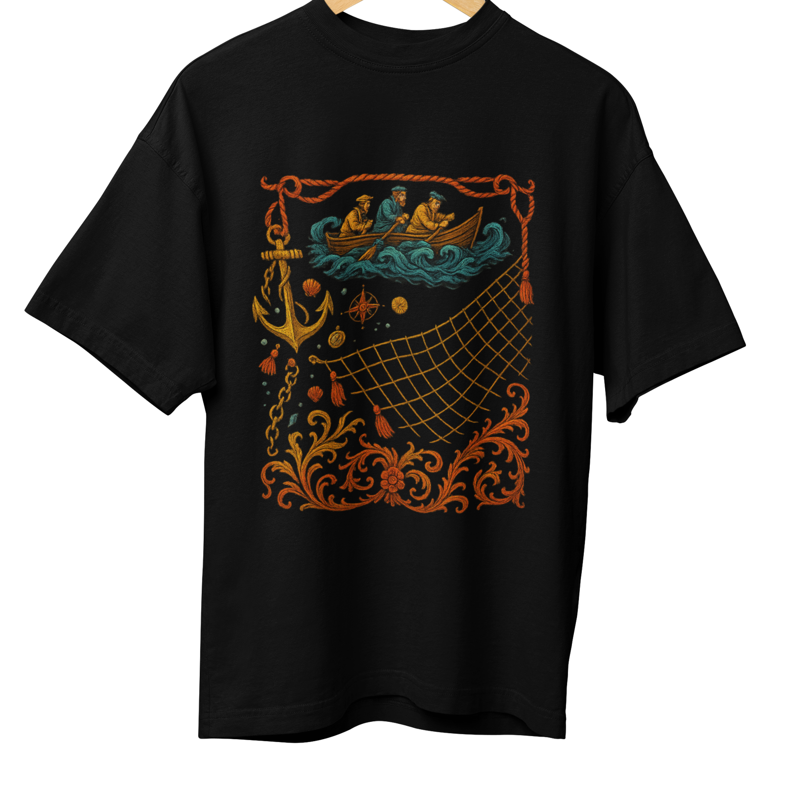 Fishing Net Art 3 Black