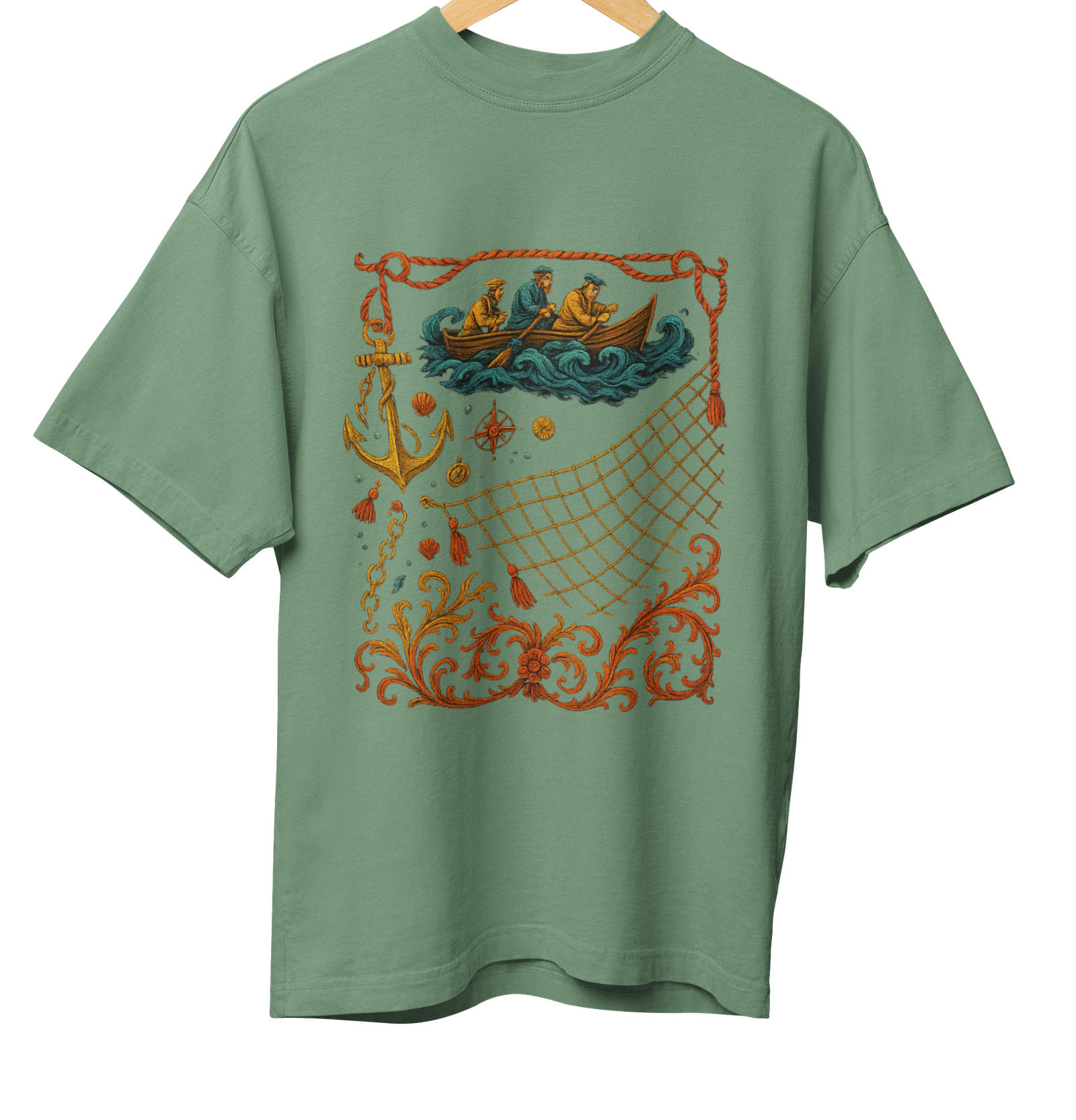 Fishing Net Art 3 Green