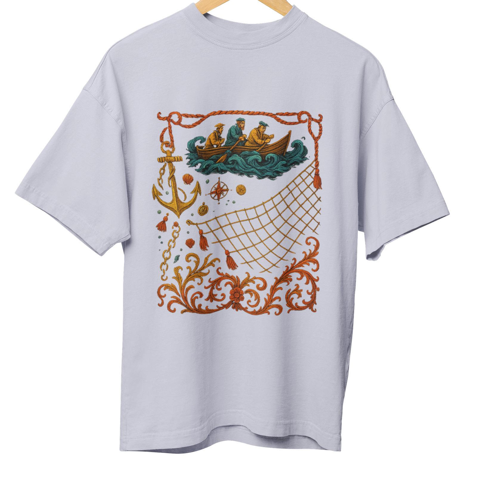 Fishing Net Art 3 Grey