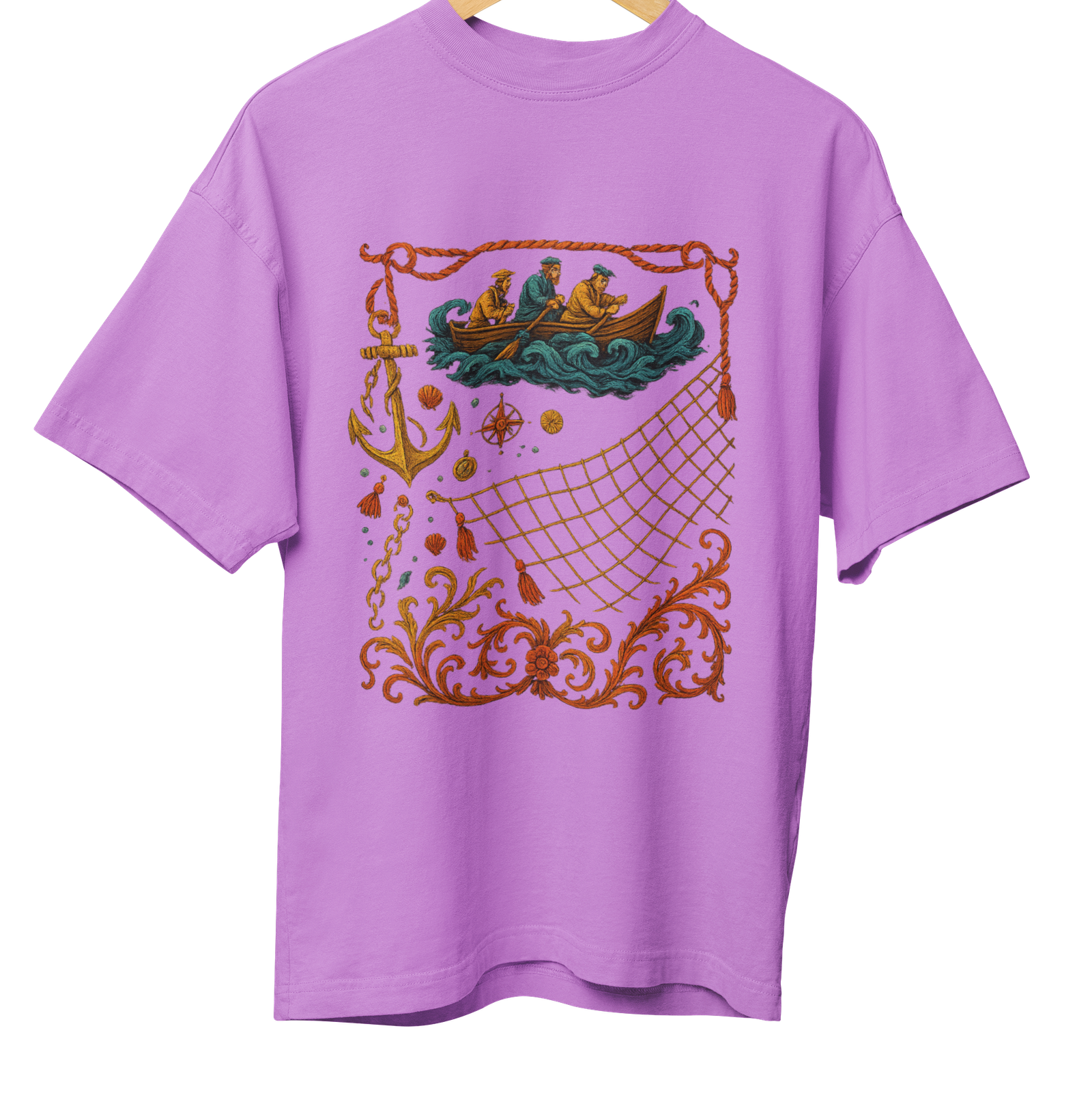 Fishing Net Art 3 Lavendar