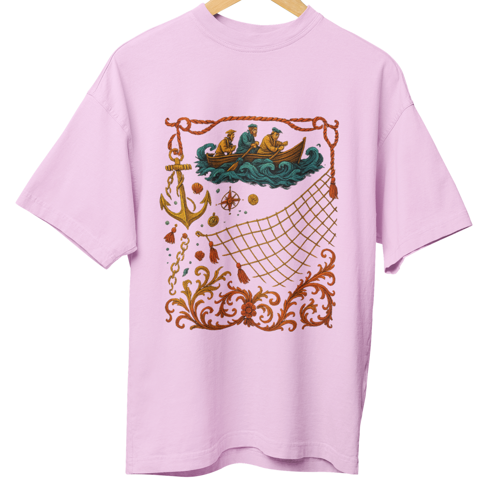 Fishing Net Art 3 Pink