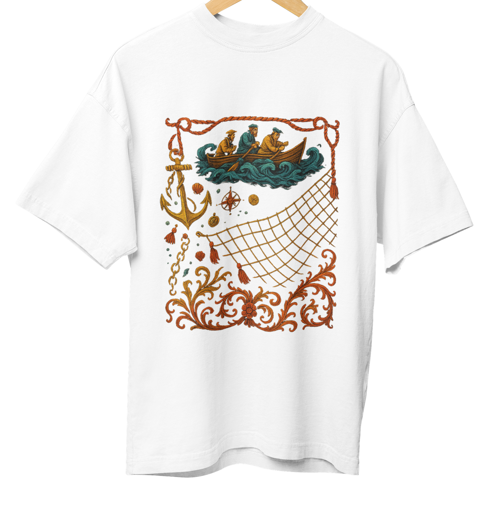 Fishing Net Art 3 White