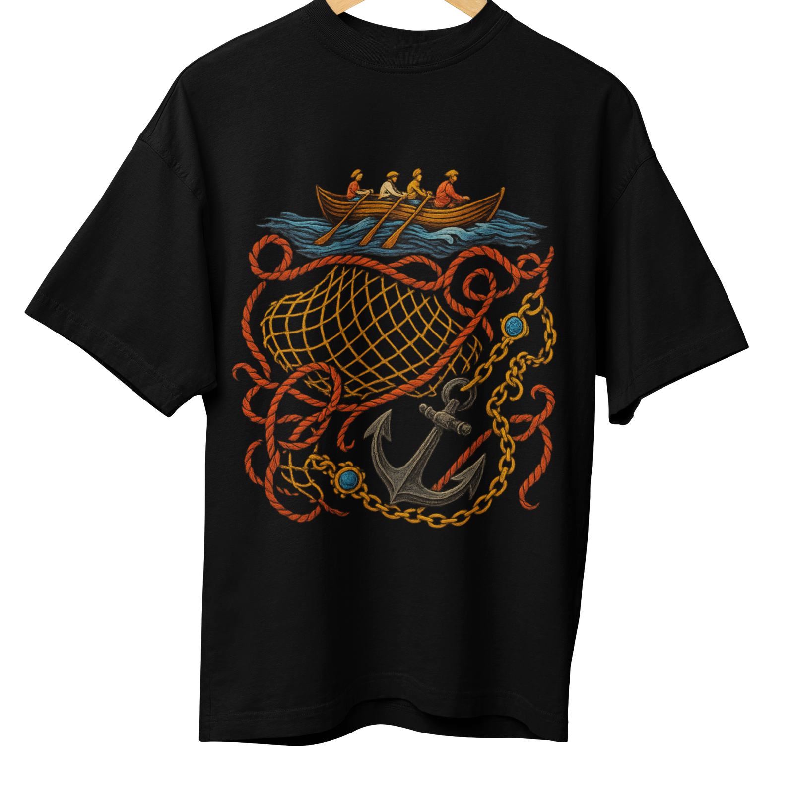 Fishing Net Art Black