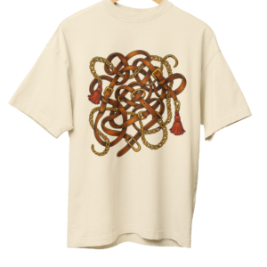 Art of Shravika T-Shirt with Abstract Maze Design | Soft Cotton Blend HD Print